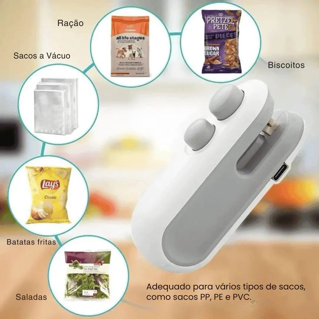 Mini Seladora de Embalagens Portátil USB modern casa