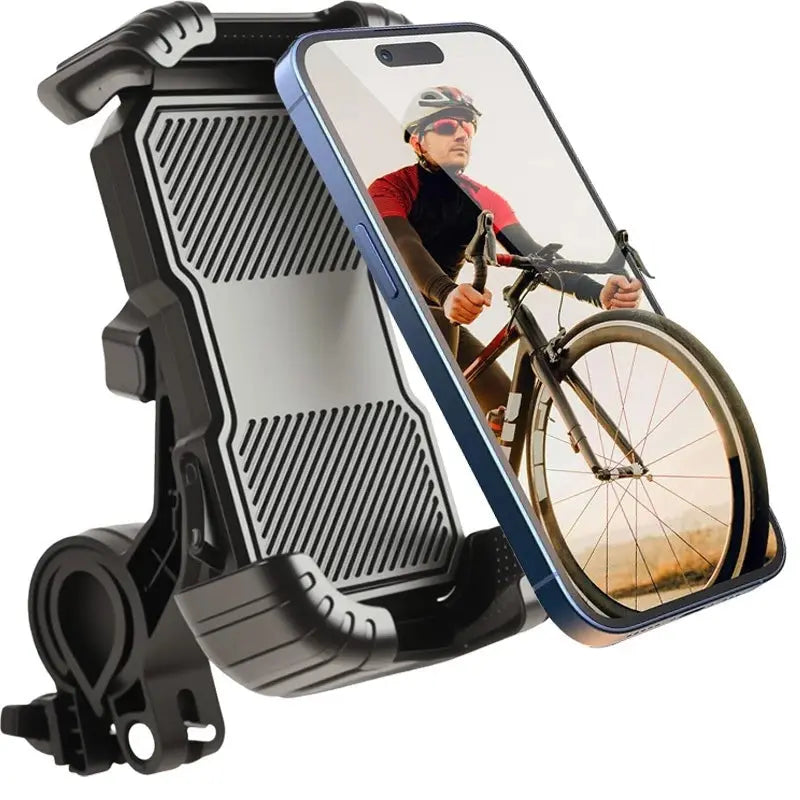 Motoboy Suporte de celular para Moto Bicicleta ajustável gira 360 Robusto à prova de choque AgoraFacilita