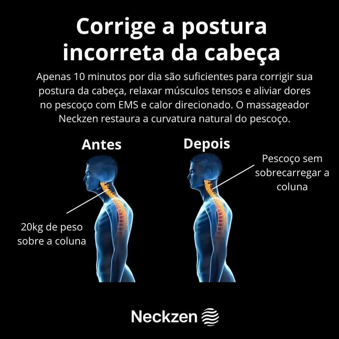 NeckZen - Massageador Cervical 4 em 1 AgoraFacilita