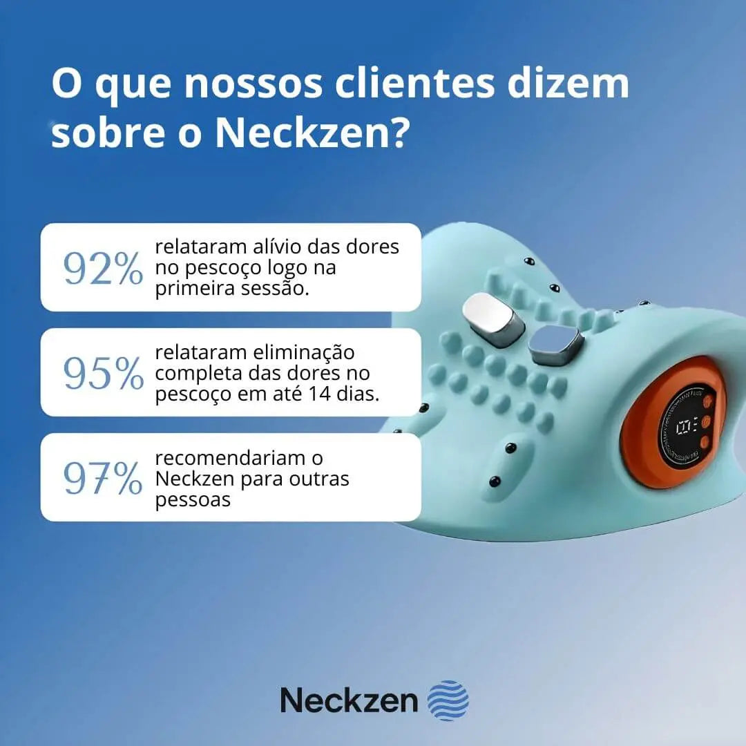 NeckZen - Massageador Cervical 4 em 1 AgoraFacilita
