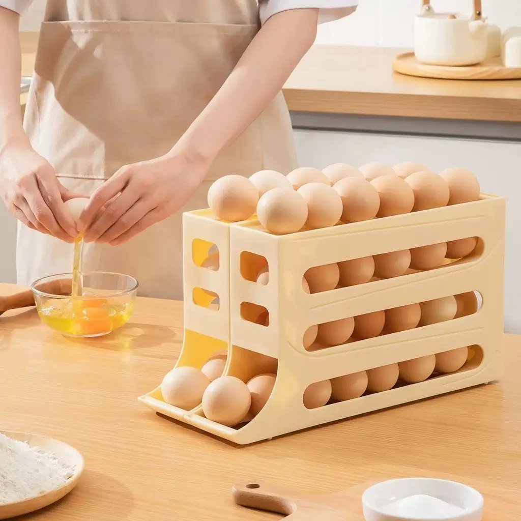 Ovolar - Organizador de Ovos com Rolagem Automática - Entrega Grátis Tia Malu