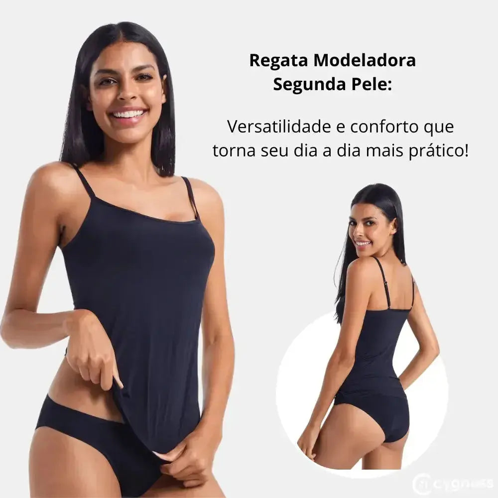 Regata Segunda Pele - Modeladora 3 em 1 CYGNUSS