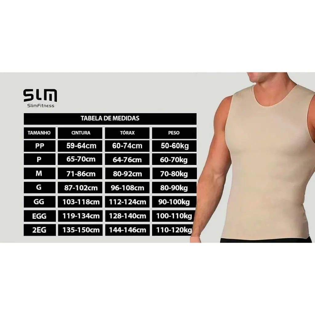 Slim Alta Compressão Postura Cinta Modeladora Masculina Fit AgoraFacilita