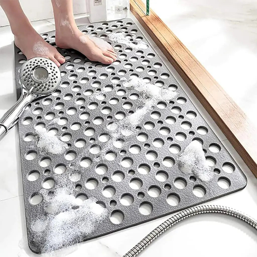 Tapete antiderrapante ventosa banheiro box banho 75x45 AgoraFacilita
