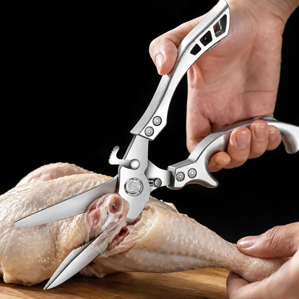 Tesoura Multiuso De Cozinha Cortar Frango Peixe Multifuncional Inox AgoraFacilita
