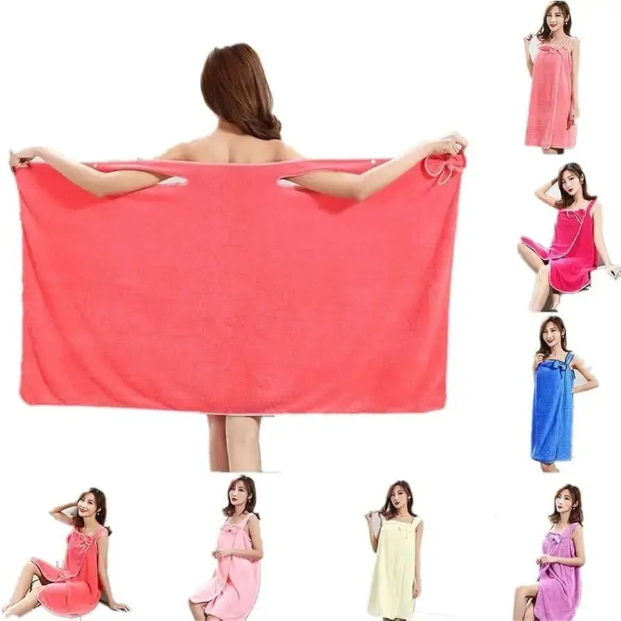 Toalhas de Banho de Secagem Rápida para Mulheres e meninas, roupões de banheiro, roupas Toalha Macia Piscina Sauna Praia AgoraFacilita
