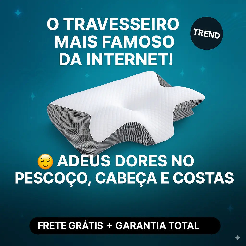 Travesseiro ortopédico nº1 da internet: elimina dores na cervical, cabeça e costas. De R$344,40 por apenas R$289,00. Frete grátis + garantia. Últimas unidades, aproveite já! Essencial Saúde