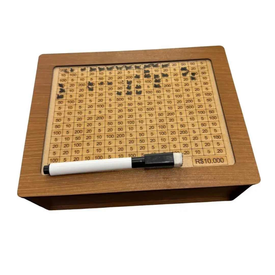 WoodBox Decorativo - Guarde dinheiro usando o método japonês AgoraFacilita