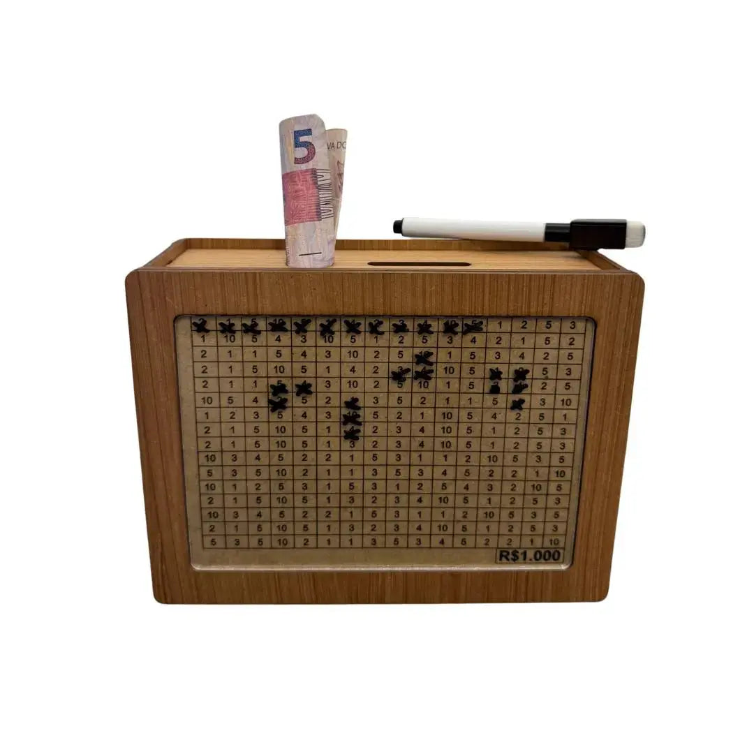 WoodBox Decorativo - Guarde dinheiro usando o método japonês AgoraFacilita