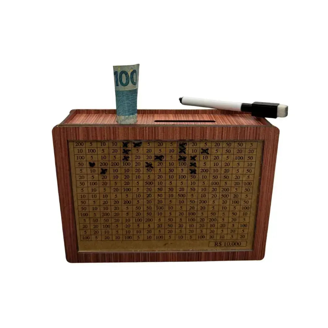 WoodBox Decorativo - Guarde dinheiro usando o método japonês AgoraFacilita