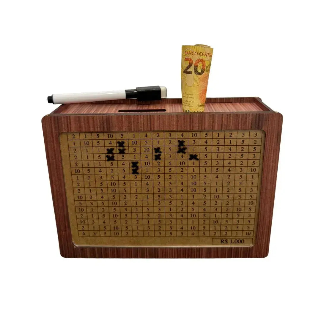 WoodBox Decorativo - Guarde dinheiro usando o método japonês AgoraFacilita